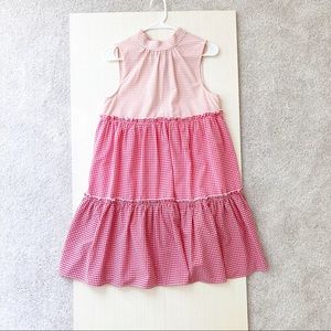 English Factory Sleeveless Tiered Shift Dress, XS